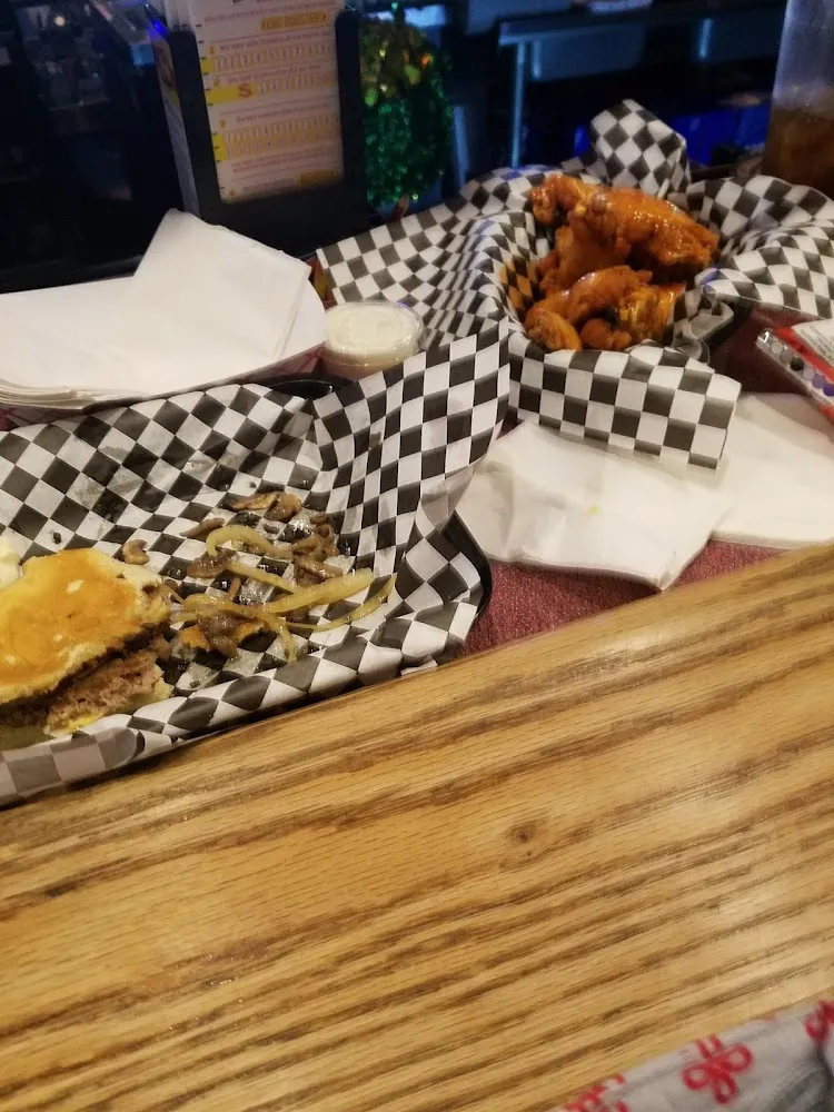 Cheeseburger with Mushrooms and Onions A